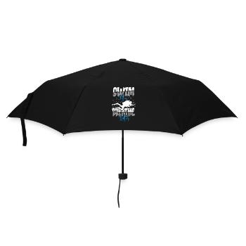 Schwimmer Präsent Wassersport Schwimmen Tauchen - Regenschirm (klein) - Schwarz - Vorne