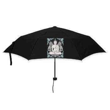 Buddhism Thai-Buddha Meditation-Buddha Thailand - Umbrella (small) - black - Front