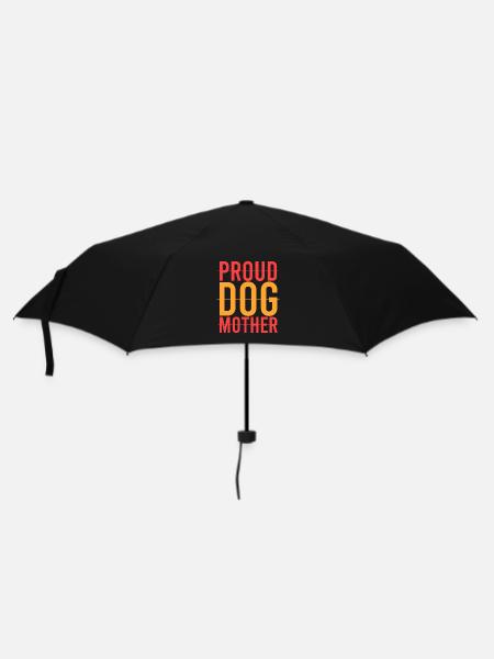 stolze Hundemutter - Regenschirm (klein) - Schwarz