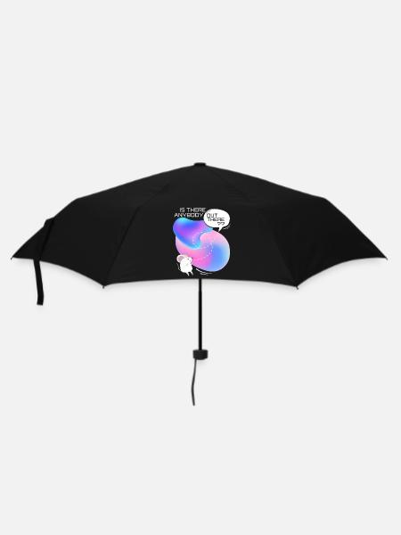 Mouse in space, funny saying - Umbrella (small) - black