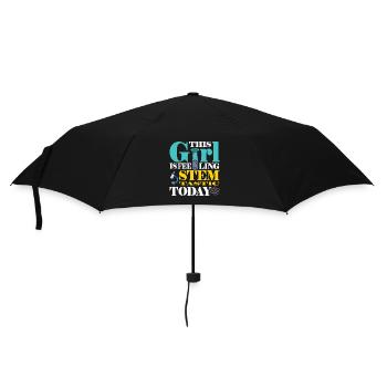 This girl is feeling stemtastic today - Regenschirm (klein) - Schwarz - Vorne