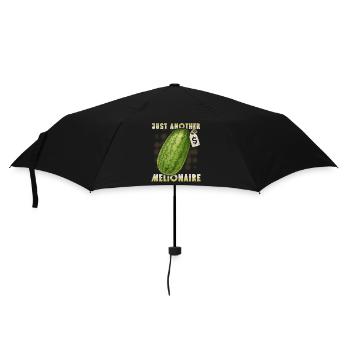 Watermelon funny saying Pun, Melionaire - Umbrella (small) - black - Front