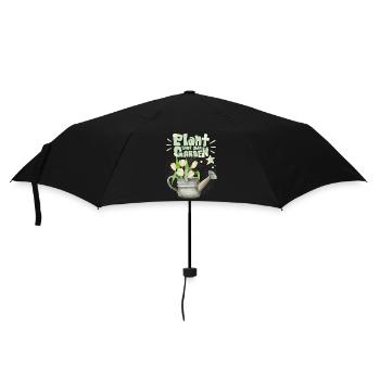 Gärtner, Garten, Plant-Your-Own-Garden, Spruch - Regenschirm (klein) - Schwarz - Vorne
