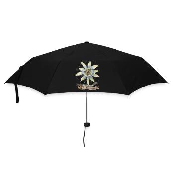 Passionflower, Vintage Botanical Illustration - Umbrella (small) - black - Front