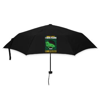 Sorry I can't I have plans with my Iguanas - Regenschirm (klein) - Schwarz - Vorne