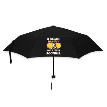 If Karate was easy - Regenschirm (klein) - Schwarz - Vorne