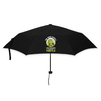 Tortues | Cadeaux pour animaux de compagnie de tortues - Parapluie standard - noir - Devant