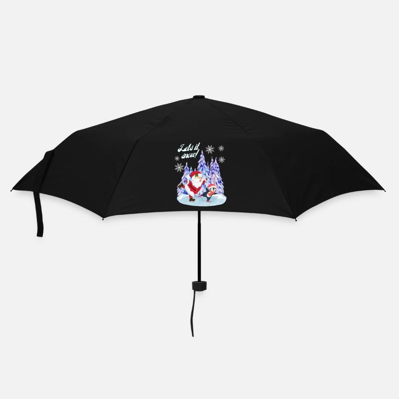 TEMPS DE PATINAGE D’HIVER - Parapluie standard - noir