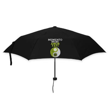 Dicton latin Memento-Mori, motivation - Parapluie standard - noir - Devant