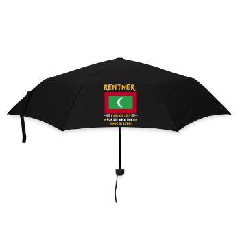 Rentner Rente Rentenbeginn Malediven - Regenschirm (klein) - Schwarz - Vorne