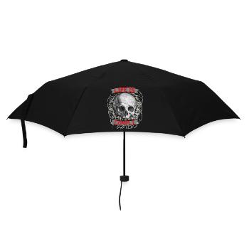 Funny saying Life is complicated, skull - Umbrella (small) - black - Front