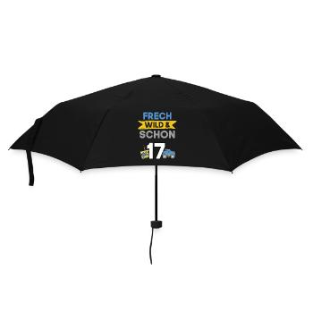 17 Jahre Geburtstag Spielzeug Auto - Regenschirm (klein) - Schwarz - Vorne