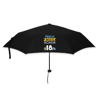 18 Jahre Geburtstag Spielzeug Auto - Regenschirm (klein) - Schwarz - Vorne