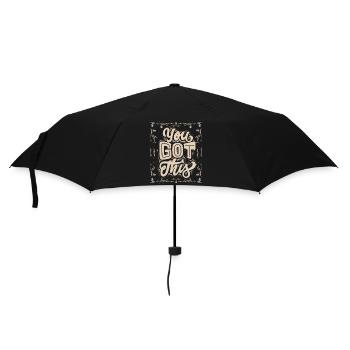 You Got This, slogan de motivation dans un style vintage - Parapluie standard - noir - Devant