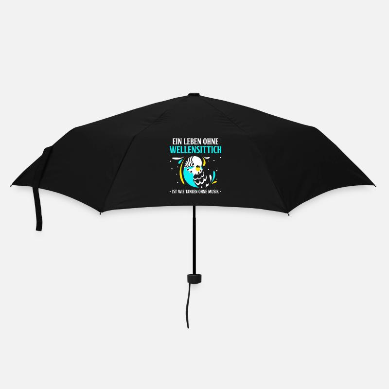 Ein Leben ohne Wellensittich - Regenschirm (klein) - Schwarz