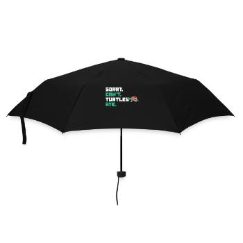 Sorry Can't Turtles Bye Tortoise - Umbrella (small) - black - Front