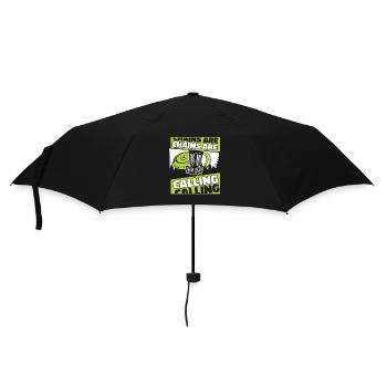 Chains Are Calling Basket Disc Disc Golfer - Umbrella (small) - black - Front