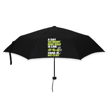 A Day Without Disc Golf Is Like Disc Golfer - Regenschirm (klein) - Schwarz - Vorne