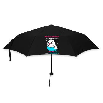 Mein Wellensittich hat keine Macken - Regenschirm (klein) - Schwarz - Vorne