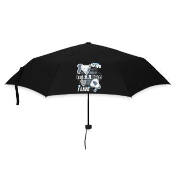 Baby boy, annonce avec mégaphone, It’s-a-Boy - Parapluie standard - noir - Devant