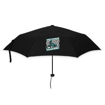 Ne me suivez pas, vous n’en arriverez pas en motoneige - Parapluie standard - noir - Devant