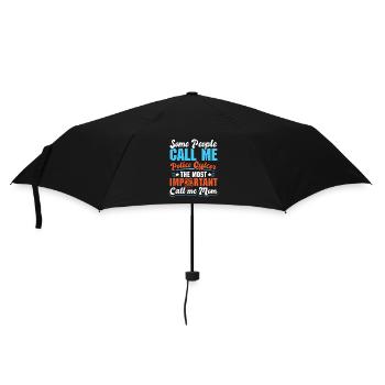 Polizei Polizist Polizeibeamte - Regenschirm (klein) - Schwarz - Vorne