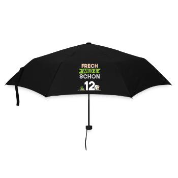 12 Jahre Geburtstag Junge Mädchen Schaf - Regenschirm (klein) - Schwarz - Vorne