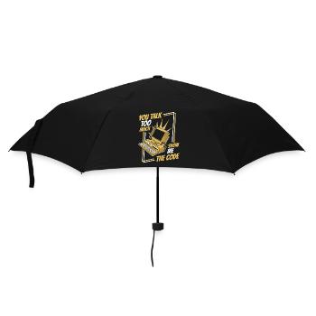 Tu parles trop Montrez-moi le développeur de code - Parapluie standard - noir - Devant