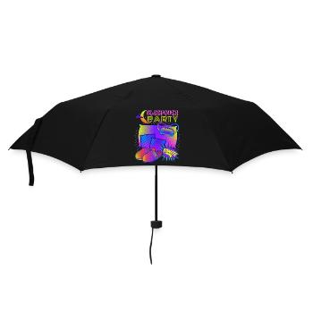 Pajama Party, Overnight Stay, Slumber Party - Umbrella (small) - black - Front