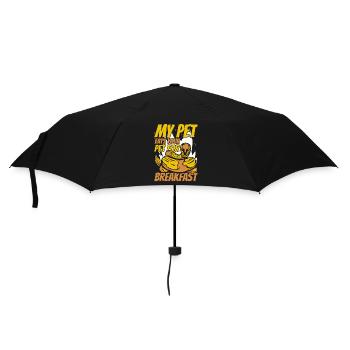 My Pet Eats Your Pet For Breakfast Python Banana - Umbrella (small) - black - Front