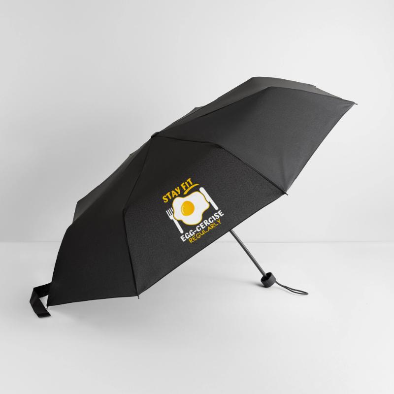 Egg, Fried Egg, Funny Saying, Pun Egg-cercise Umbrella (small)