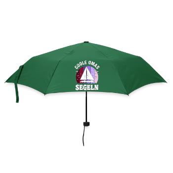 Segeln Segler Segelboot Oma Muttertag Geschenk - Regenschirm (klein) - Flaschengrün - Vorne