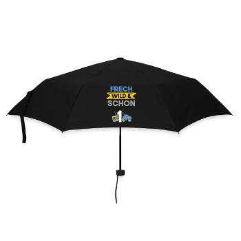 Geschenk 1 Jahr Geburtstag Spielzeug Auto - Regenschirm (klein) - Schwarz - Vorne