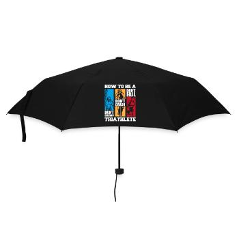 Comment être un triathlète Triathlète Triathlon Vélo Triathlète - Parapluie standard - noir - Devant