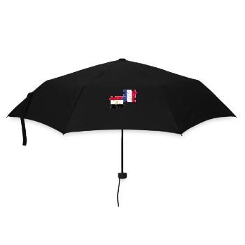 Egypt France Flag French Egyptians - Umbrella (small) - black - Front