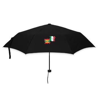 Grenada Italien Flagge Italienisch Grenader - Regenschirm (klein) - Schwarz - Vorne
