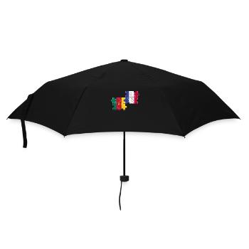 Cameroun France Vintage Flag Camerounais - Parapluie standard - noir - Devant