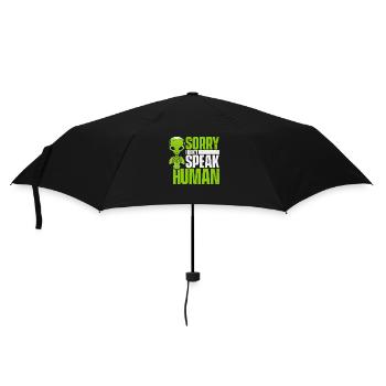 Désolé je ne parle pas humain Außerirdischer extraterrestre OVNI - Parapluie standard - noir - Devant