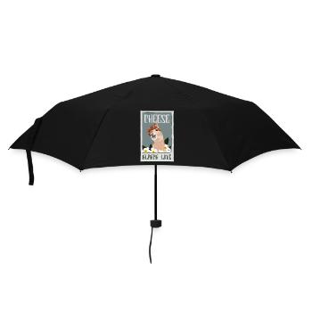 Cheese Alpaca Love Lama Pako Huacaya - Umbrella (small) - black - Front