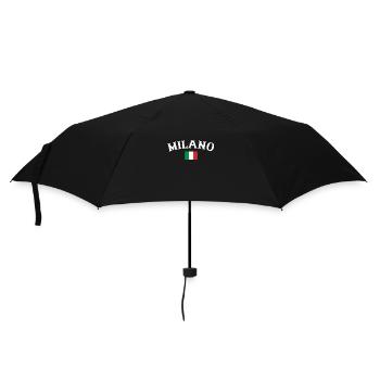 Milan, Italie, Drapeau italien, Italien - Parapluie standard - noir - Devant