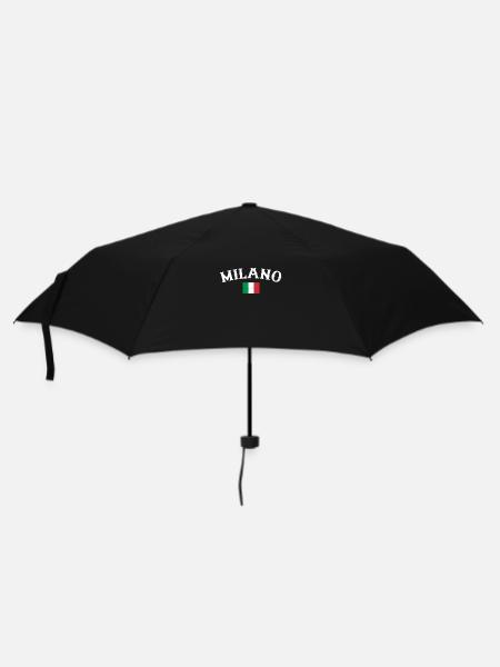 Milano Italie Vintage Drapeau Italien - Parapluie standard - noir
