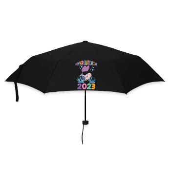 Meerjungfrau Kita Kindergarten 2023 - Regenschirm (klein) - Schwarz - Vorne