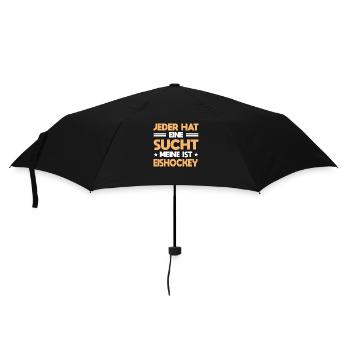 Hockeyspieler Jeder Hat Sucht Meine Ist Eishockey - Regenschirm (klein) - Schwarz - Vorne
