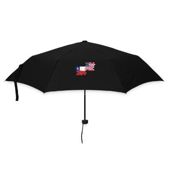 Chile USA Flag American Chilean - Umbrella (small) - black - Front