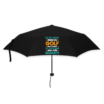 Golf Für Begabte Golfspieler Goldplatz Geschenk - Regenschirm (klein) - Schwarz - Vorne
