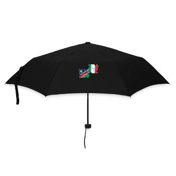 Namibia Italien Flagge Italienisch Namibier - Regenschirm (klein) - Schwarz - Vorne