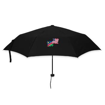 Namibia USA Flagge Amerikanisch Namibisch - Regenschirm (klein) - Schwarz - Vorne