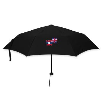 Laos UK Vintage Flag British Laotian - Umbrella (small) - black - Front