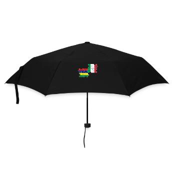 Mauritius Italy Vintage Flag Mauritian - Umbrella (small) - black - Front