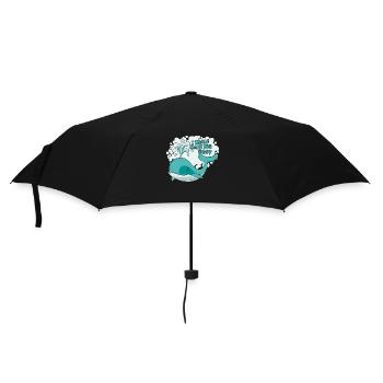 Je Baleine te rend heureux Béluga bleu Cachalot Baleine - Parapluie standard - noir - Devant